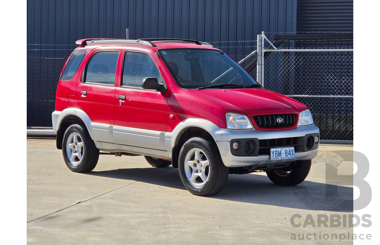 07/2001 Daihatsu Terios SX (4x4) 4d Wagon Red 1.3L