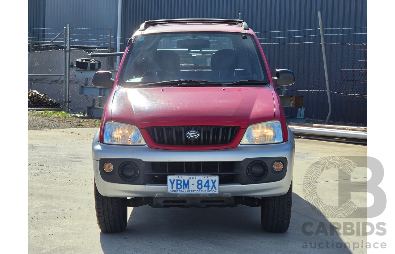 07/2001 Daihatsu Terios SX (4x4) 4d Wagon Red 1.3L