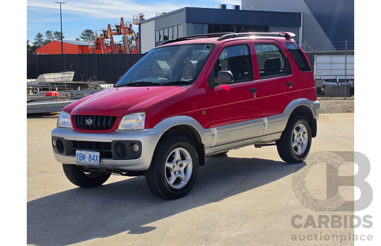 07/2001 Daihatsu Terios SX (4x4) 4d Wagon Red 1.3L