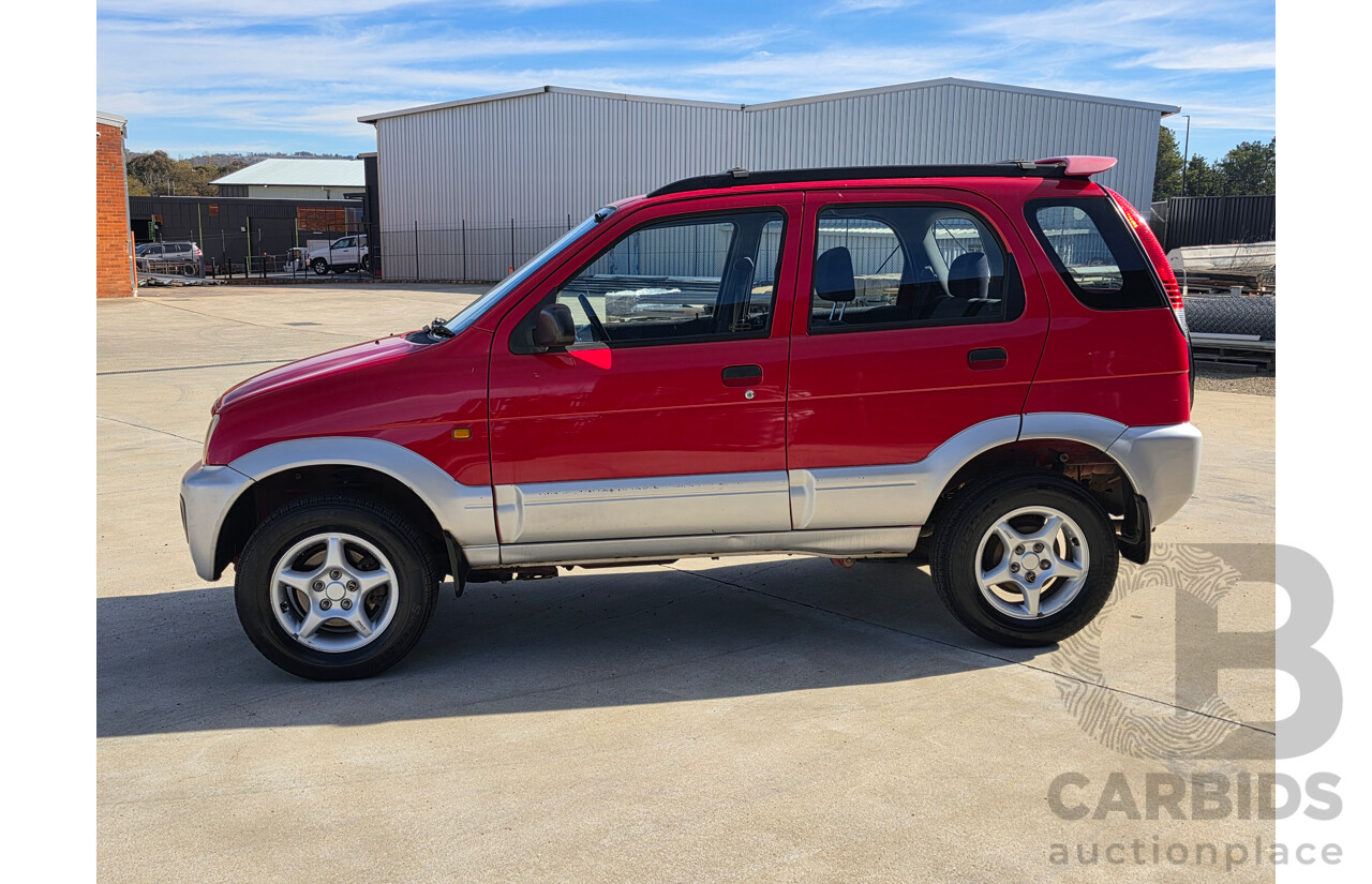 07/2001 Daihatsu Terios SX (4x4) 4d Wagon Red 1.3L