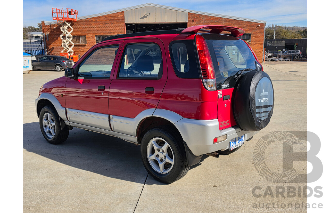 07/2001 Daihatsu Terios SX (4x4) 4d Wagon Red 1.3L