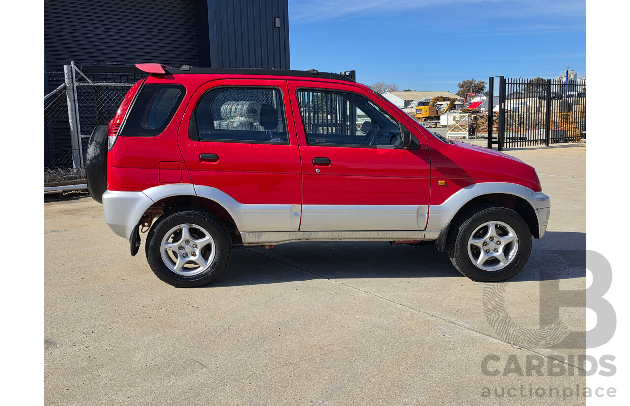 07/2001 Daihatsu Terios SX (4x4) 4d Wagon Red 1.3L