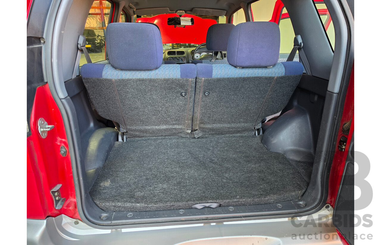 07/2001 Daihatsu Terios SX (4x4) 4d Wagon Red 1.3L