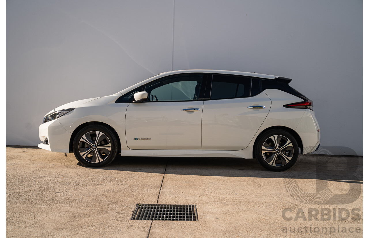02/2022 Nissan Leaf EV ZE1 MY22 4d Hatchback Arctic White Battery Electric Vehicle 110kw