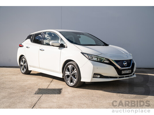 02/2022 Nissan Leaf EV ZE1 MY22 4d Hatchback Arctic White Battery Electric Vehicle 110kw
