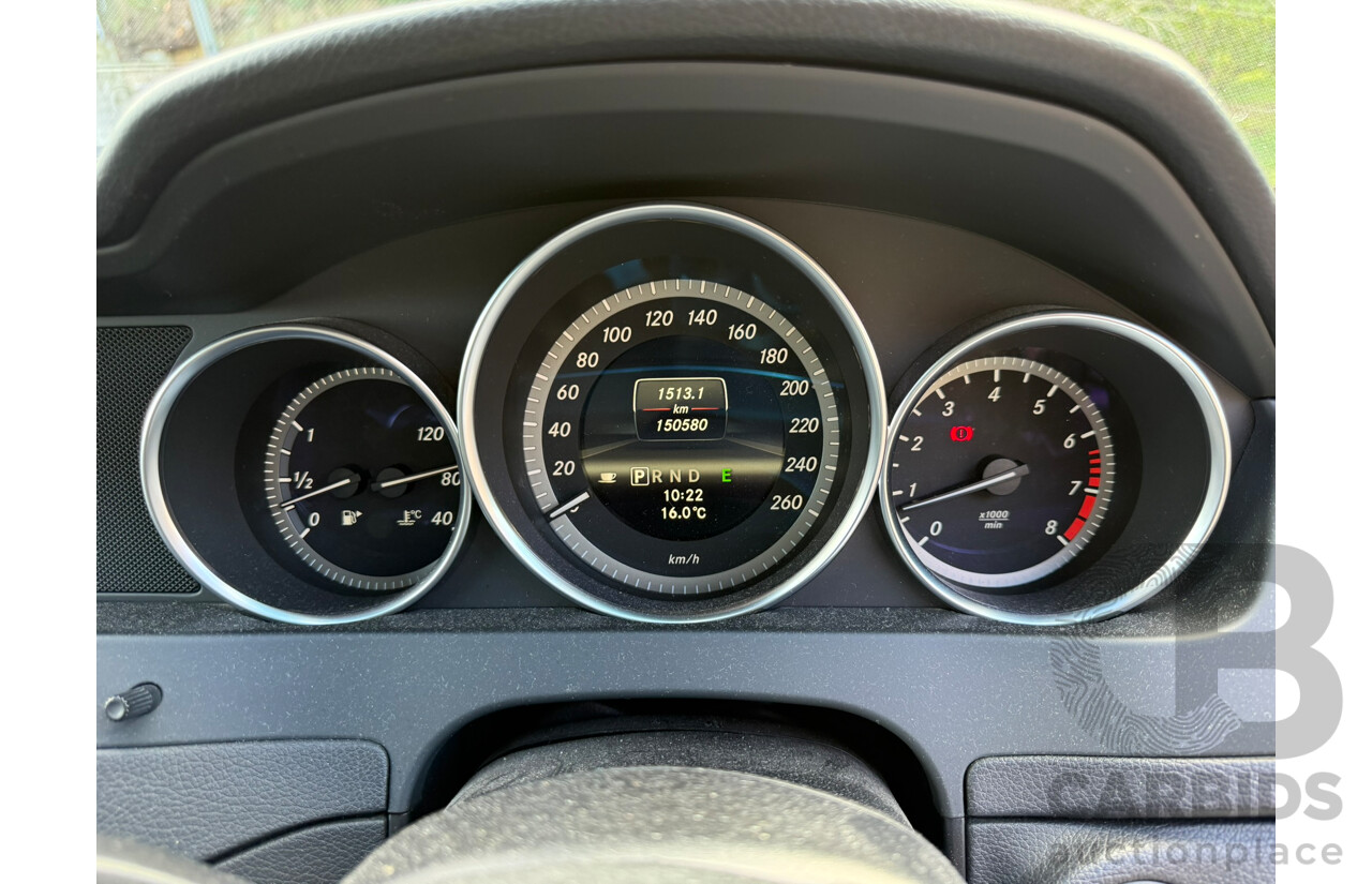 12/2012 Mercedes-Benz C200 BE RWD W204 MY12 4D Sedan Cavansite Blue Metallic 1.8L