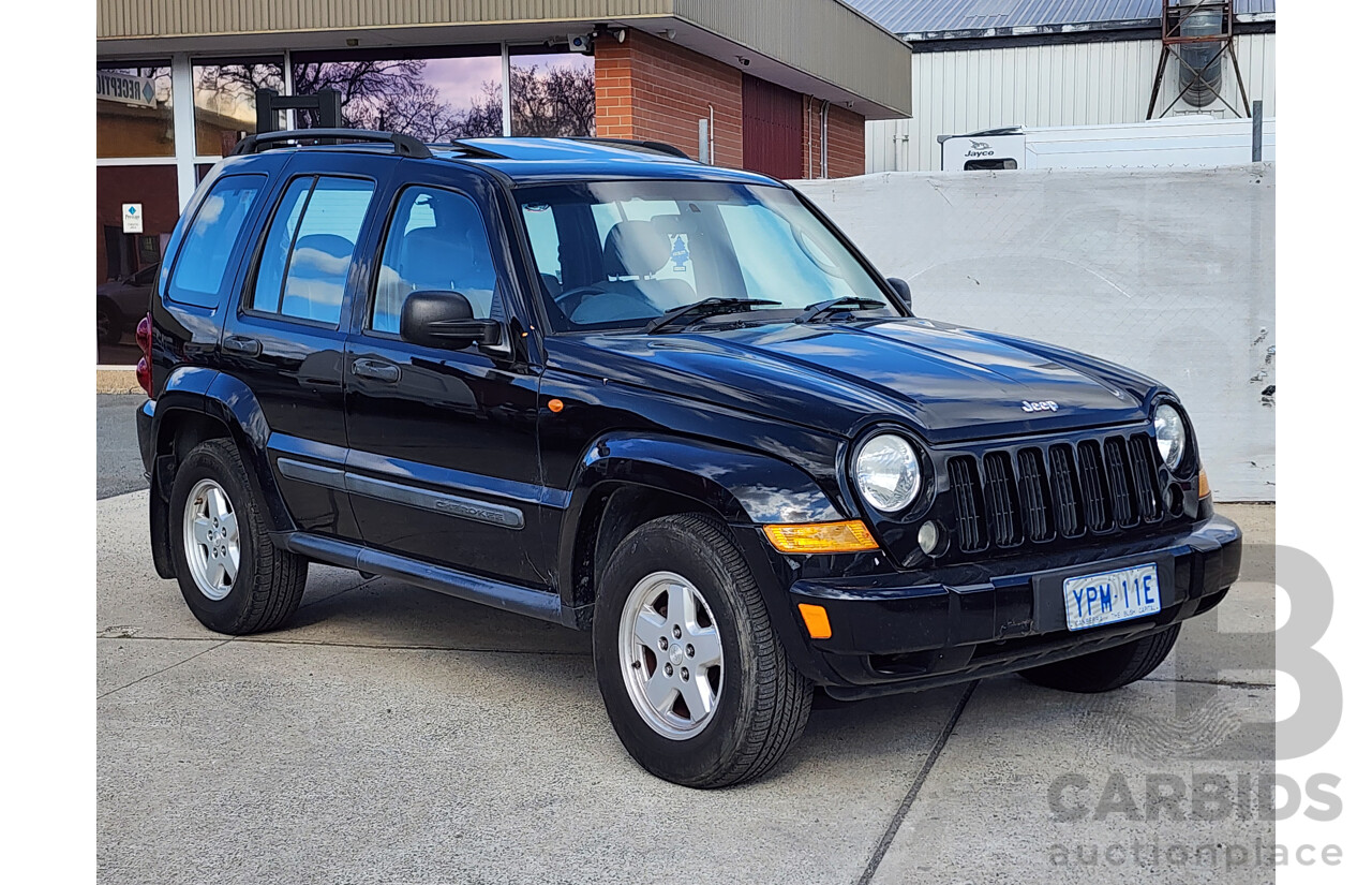 08/2007 Jeep Cherokee Sport (4x4) KJ MY05 UPGRADE 4d Wagon Black 3.7L