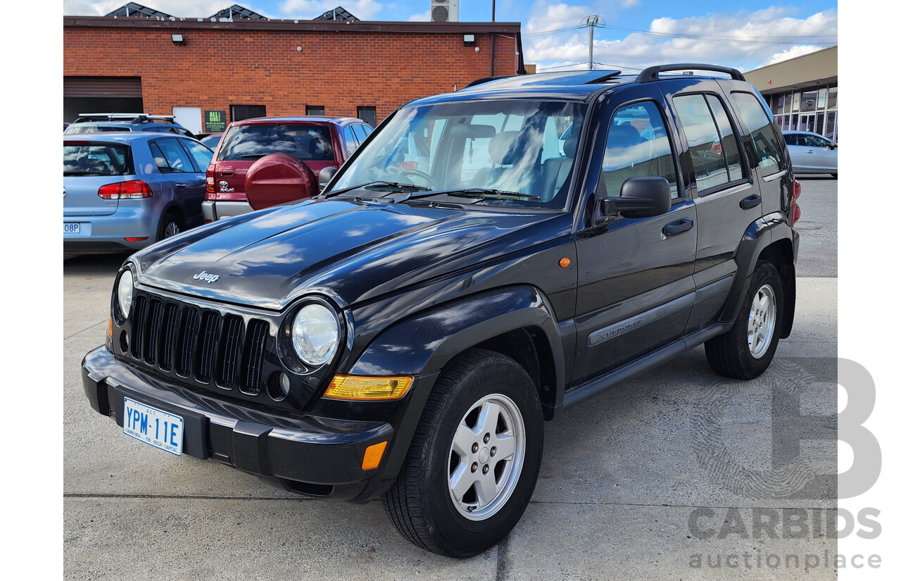 08/2007 Jeep Cherokee Sport (4x4) KJ MY05 UPGRADE 4d Wagon Black 3.7L