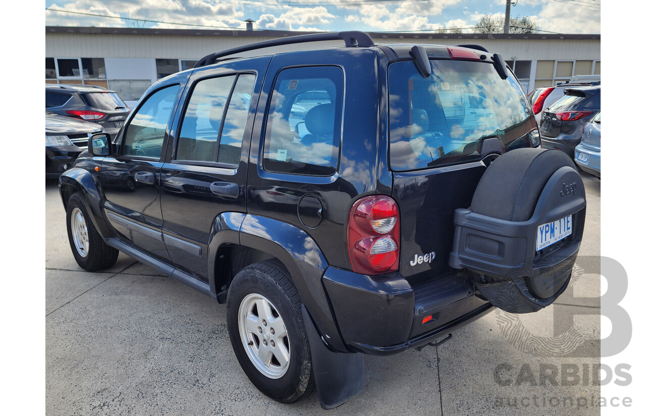 08/2007 Jeep Cherokee Sport (4x4) KJ MY05 UPGRADE 4d Wagon Black 3.7L