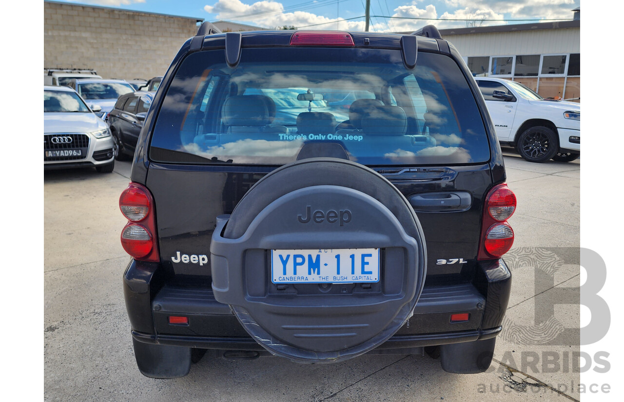 08/2007 Jeep Cherokee Sport (4x4) KJ MY05 UPGRADE 4d Wagon Black 3.7L