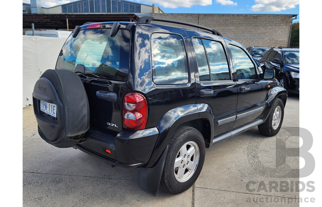 08/2007 Jeep Cherokee Sport (4x4) KJ MY05 UPGRADE 4d Wagon Black 3.7L