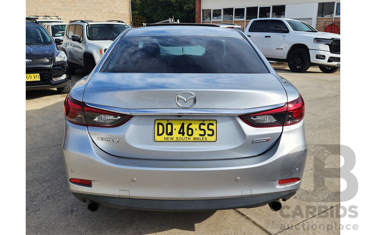 01/2015 Mazda Mazda6 GT 6C MY14 UPGRADE 4d Sedan Silver 2.2L