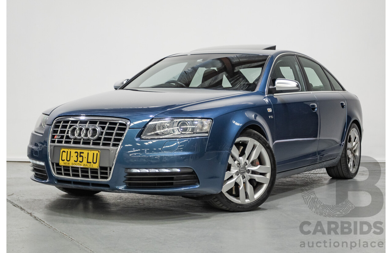 08/2008 Audi S6 V10 FSI Quattro (AWD) 4F 4D Sedan Stratos Blue Pearl 5.2L