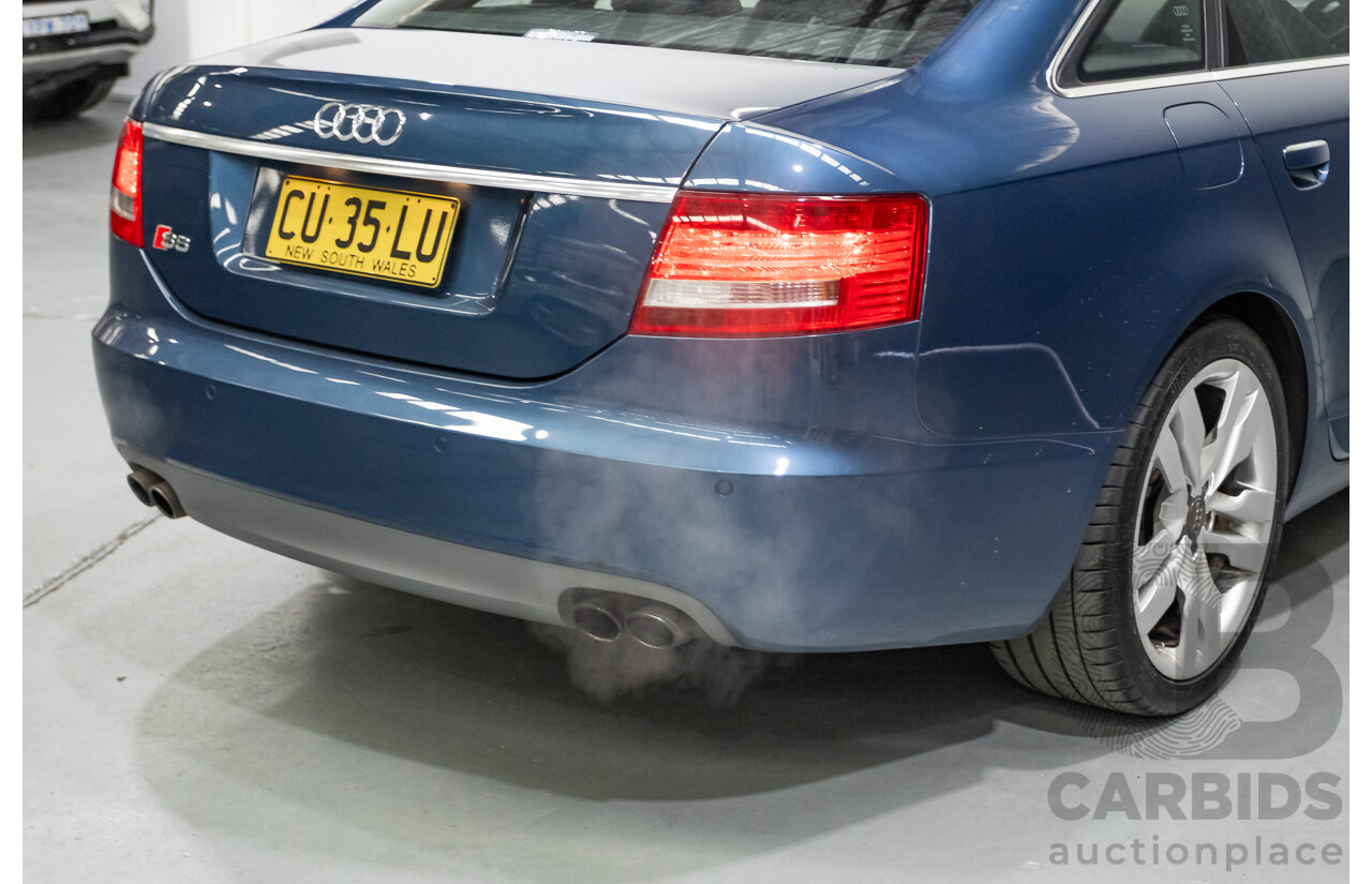 08/2008 Audi S6 V10 FSI Quattro (AWD) 4F 4D Sedan Stratos Blue Pearl 5.2L