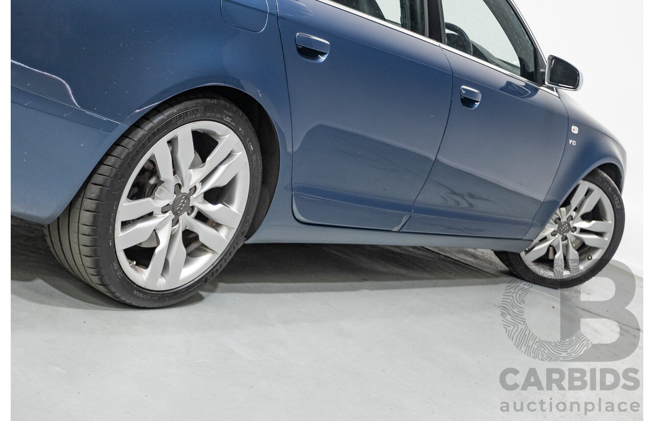 08/2008 Audi S6 V10 FSI Quattro (AWD) 4F 4D Sedan Stratos Blue Pearl 5.2L