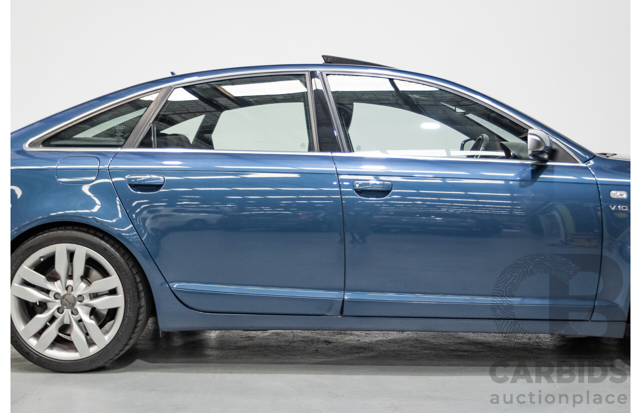 08/2008 Audi S6 V10 FSI Quattro (AWD) 4F 4D Sedan Stratos Blue Pearl 5.2L