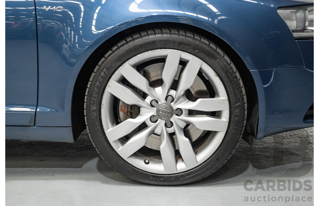 08/2008 Audi S6 V10 FSI Quattro (AWD) 4F 4D Sedan Stratos Blue Pearl 5.2L
