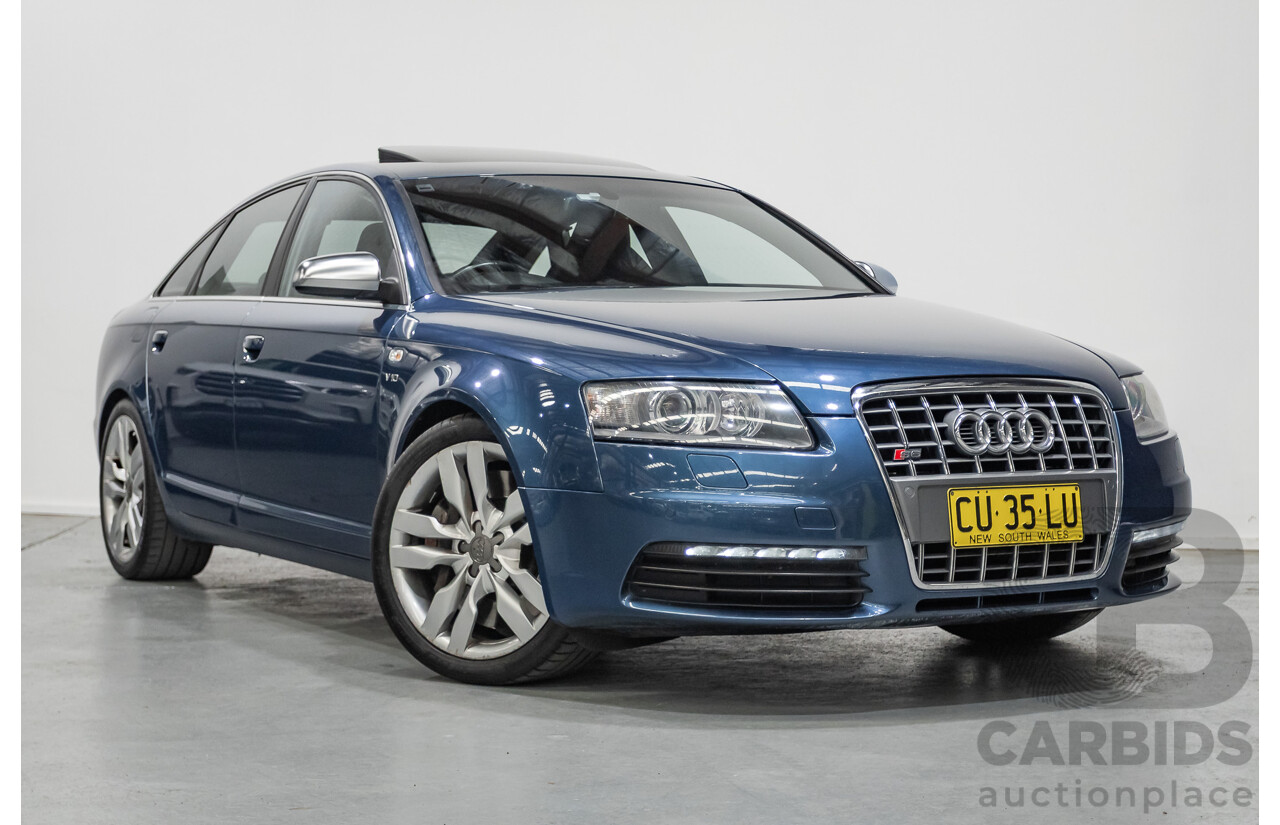 08/2008 Audi S6 V10 FSI Quattro (AWD) 4F 4D Sedan Stratos Blue Pearl 5.2L