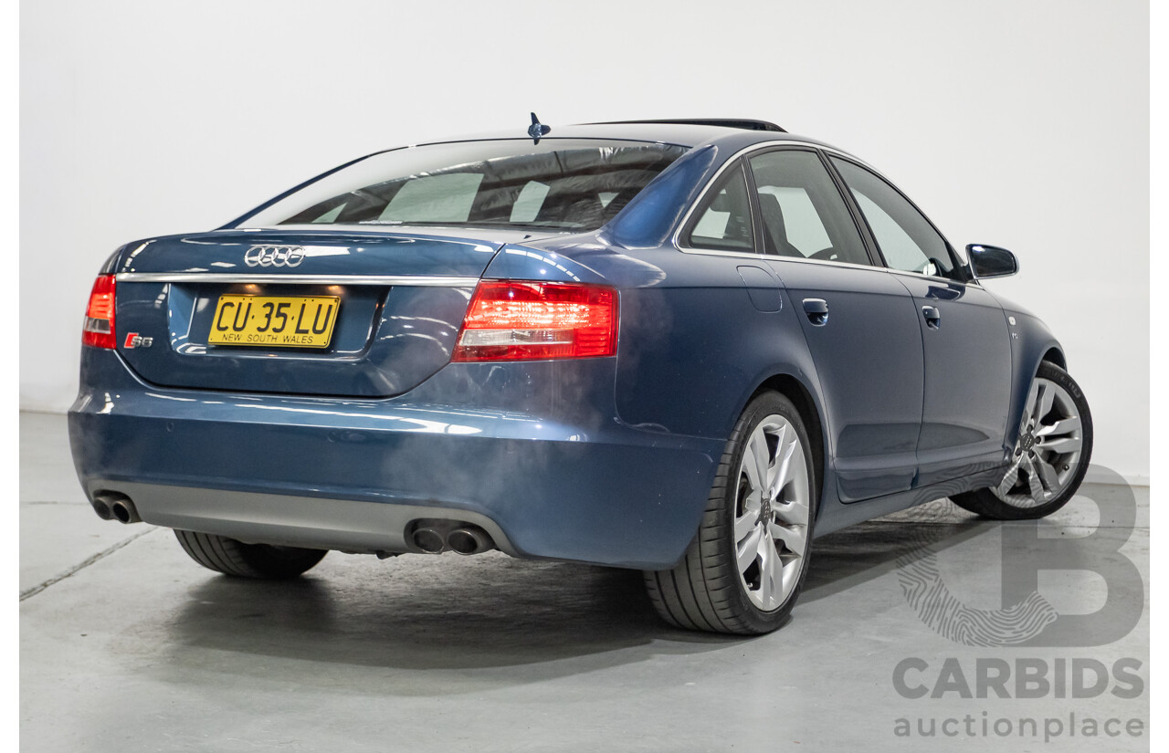 08/2008 Audi S6 V10 FSI Quattro (AWD) 4F 4D Sedan Stratos Blue Pearl 5.2L