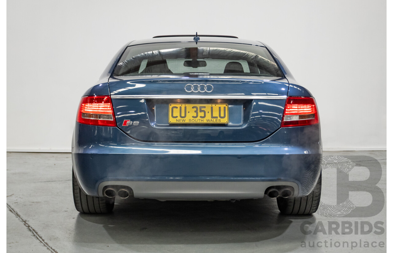 08/2008 Audi S6 V10 FSI Quattro (AWD) 4F 4D Sedan Stratos Blue Pearl 5.2L