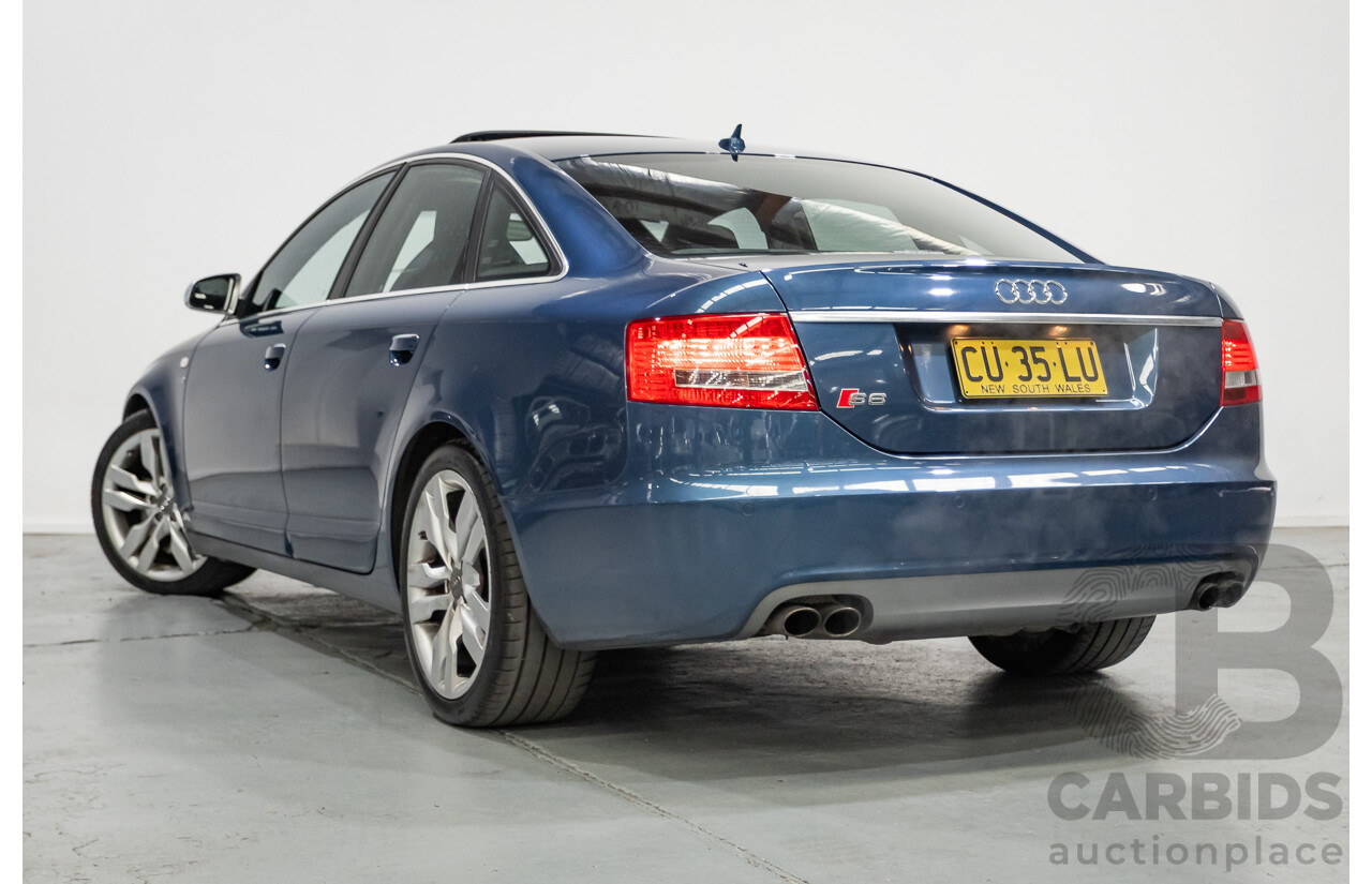 08/2008 Audi S6 V10 FSI Quattro (AWD) 4F 4D Sedan Stratos Blue Pearl 5.2L