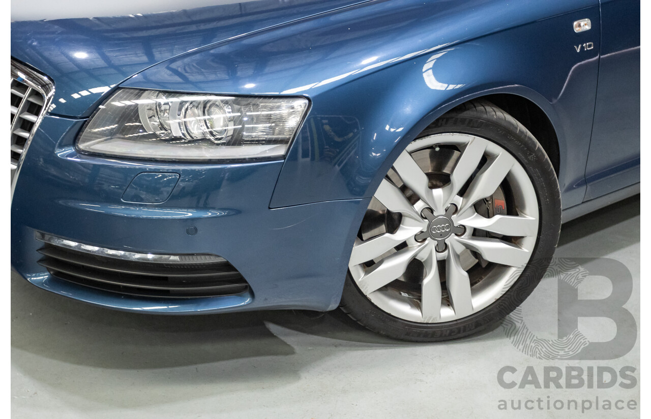 08/2008 Audi S6 V10 FSI Quattro (AWD) 4F 4D Sedan Stratos Blue Pearl 5.2L