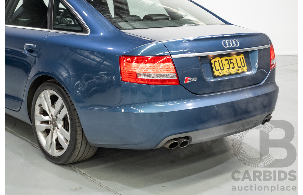 08/2008 Audi S6 V10 FSI Quattro (AWD) 4F 4D Sedan Stratos Blue Pearl 5.2L