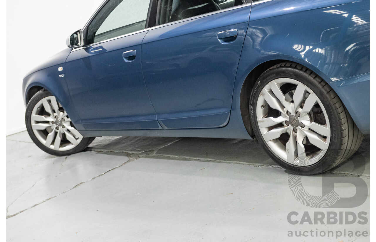 08/2008 Audi S6 V10 FSI Quattro (AWD) 4F 4D Sedan Stratos Blue Pearl 5.2L