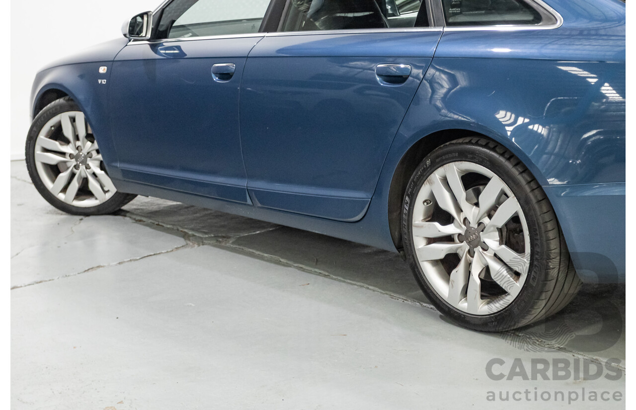 08/2008 Audi S6 V10 FSI Quattro (AWD) 4F 4D Sedan Stratos Blue Pearl 5.2L