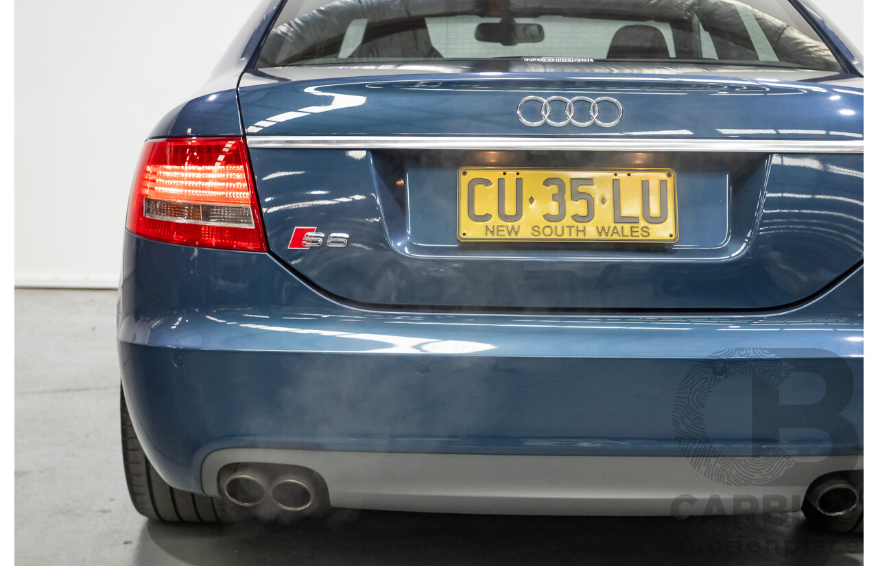 08/2008 Audi S6 V10 FSI Quattro (AWD) 4F 4D Sedan Stratos Blue Pearl 5.2L