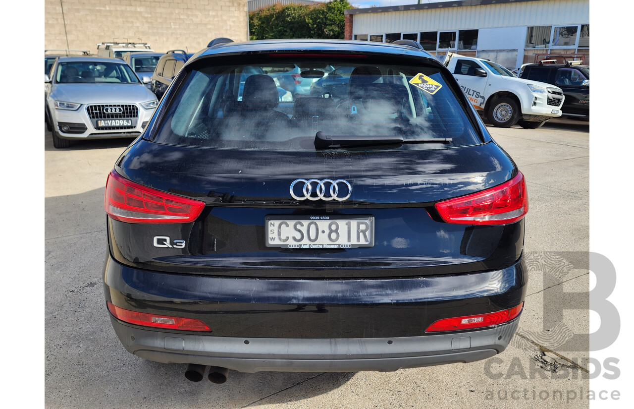 03/2014 Audi Q3 1.4 TFSI (110kw) 8U MY14 4d Wagon Black 1.4L