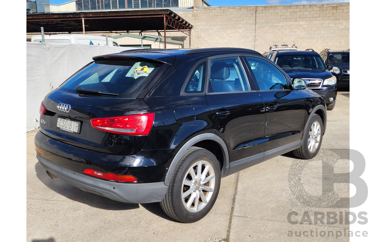 03/2014 Audi Q3 1.4 TFSI (110kw) 8U MY14 4d Wagon Black 1.4L