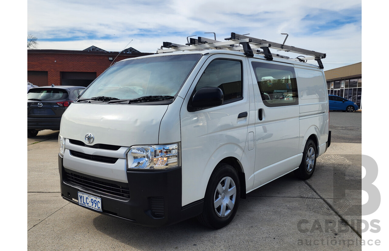04/2016 Toyota Hiace LWB KDH201R MY15 4d Van White 3.0L