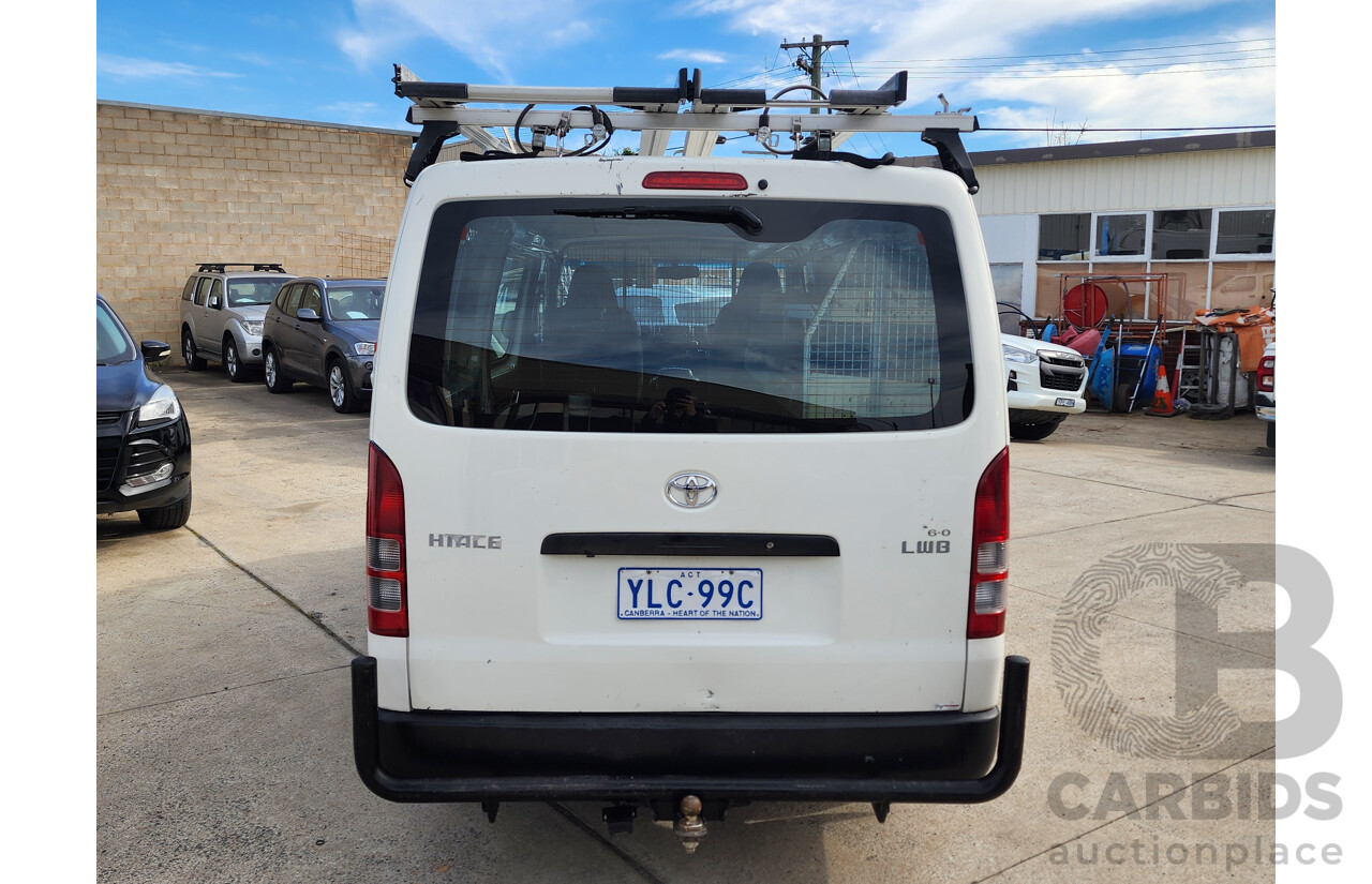 04/2016 Toyota Hiace LWB KDH201R MY15 4d Van White 3.0L