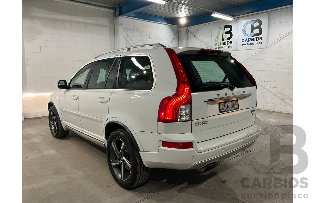 02/2014 Volvo XC90 D5 R-Design MY14 4d Wagon Ice White Turbo Diesel 2.4L