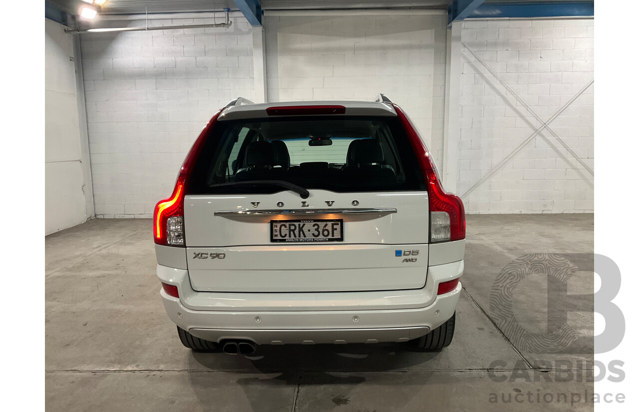 02/2014 Volvo XC90 D5 R-Design MY14 4d Wagon Ice White Turbo Diesel 2.4L