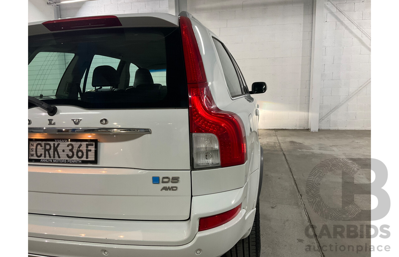 02/2014 Volvo XC90 D5 R-Design MY14 4d Wagon Ice White Turbo Diesel 2.4L