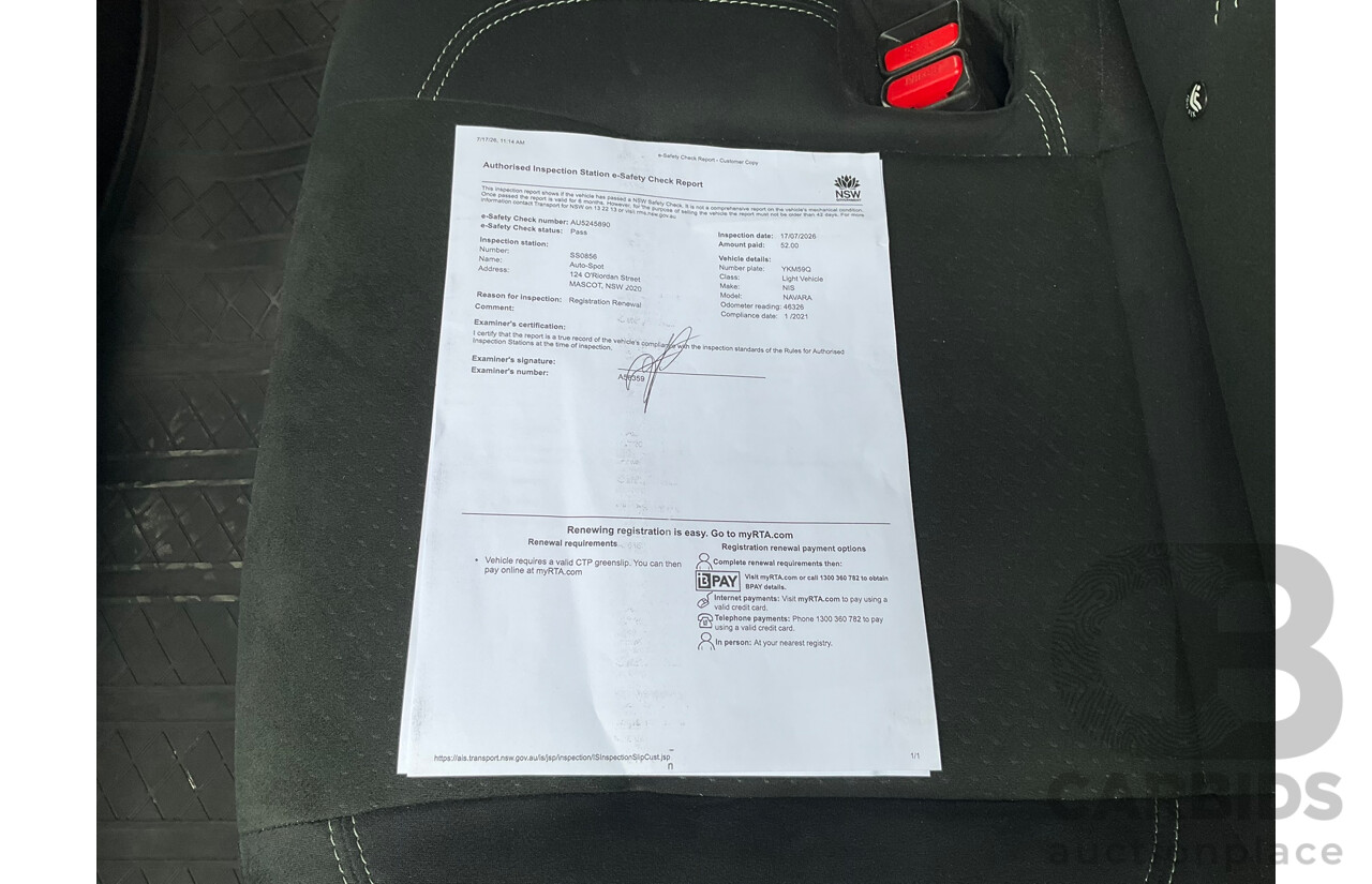 01/2021 Nissan Navara ST (4x4) D23 SERIES 4 MY20 Dual Cab P/Up Grey 2.3L