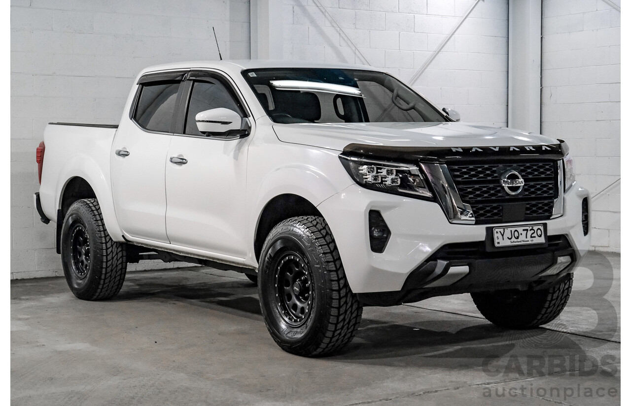 04/2021 Nissan Navara ST (4x4) D23 MY21 Dual Cab P/Up Alpine White Twin Turbo Diesel 2.3L