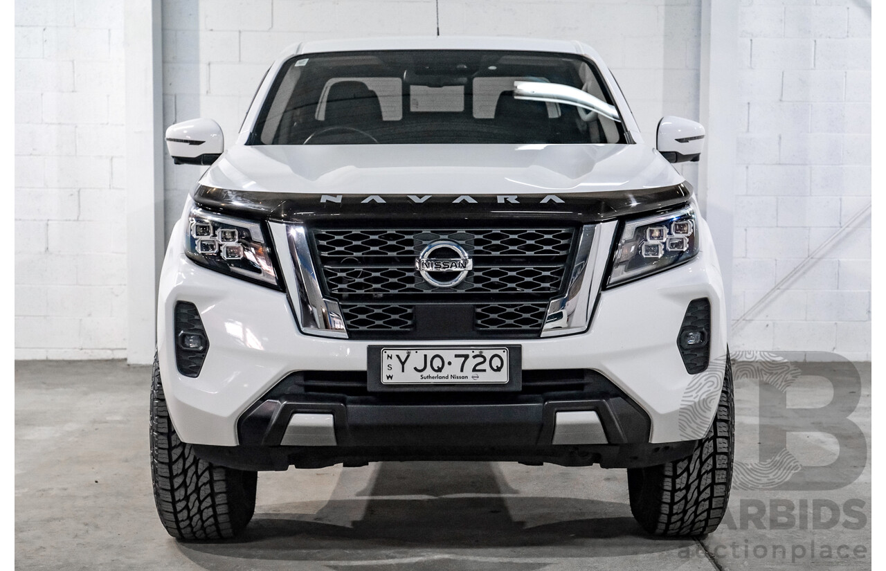 04/2021 Nissan Navara ST (4x4) D23 MY21 Dual Cab P/Up Alpine White Twin Turbo Diesel 2.3L