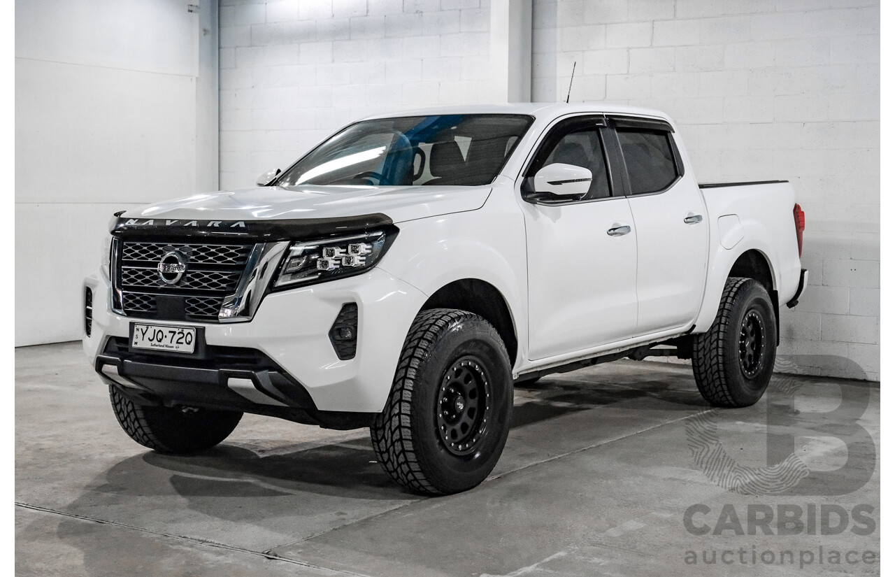 04/2021 Nissan Navara ST (4x4) D23 MY21 Dual Cab P/Up Alpine White Twin Turbo Diesel 2.3L