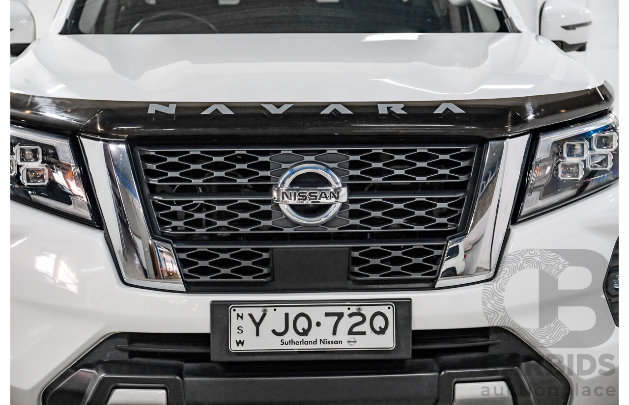 04/2021 Nissan Navara ST (4x4) D23 MY21 Dual Cab P/Up Alpine White Twin Turbo Diesel 2.3L