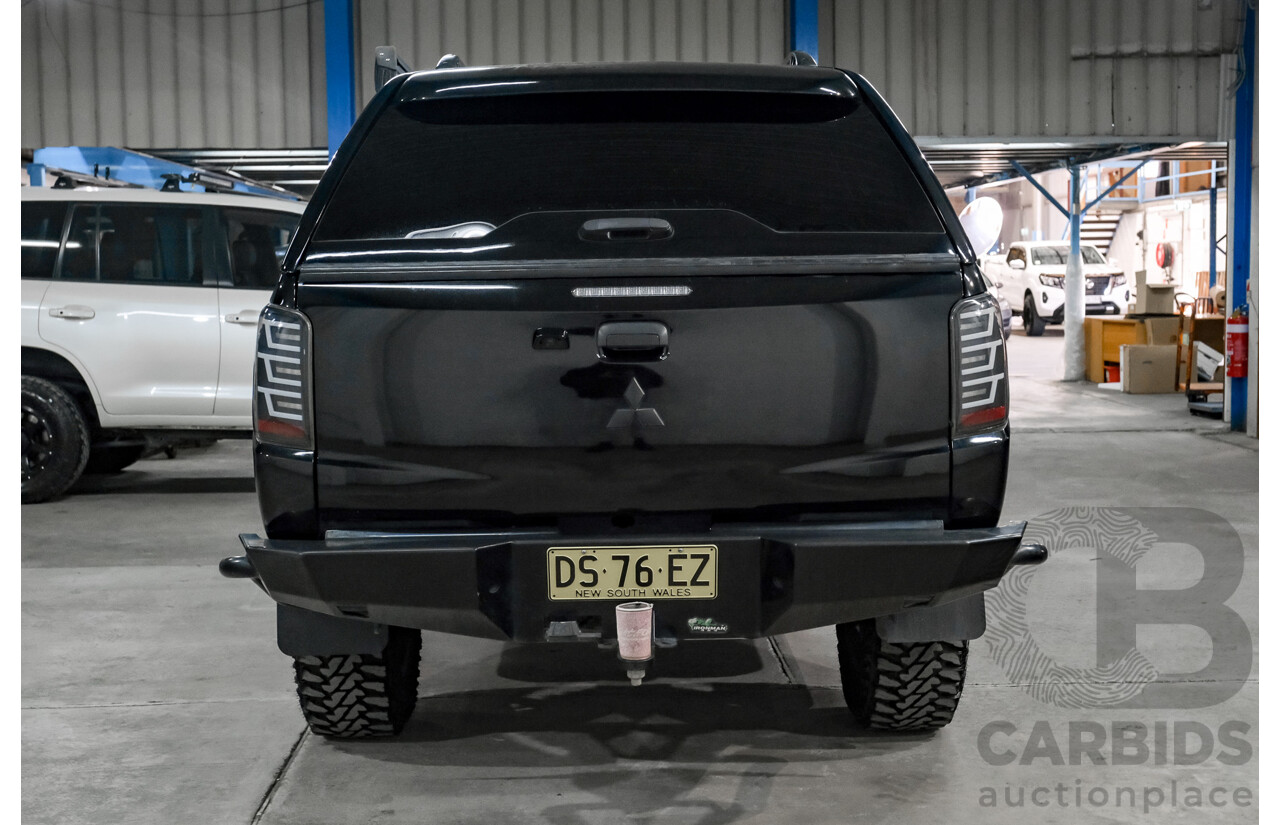 01/2018 Mitsubishi Triton GLS (4x4) MQ MY18 Dual Cab Utility Pyrenees Black Turbo Diesel 2.4L