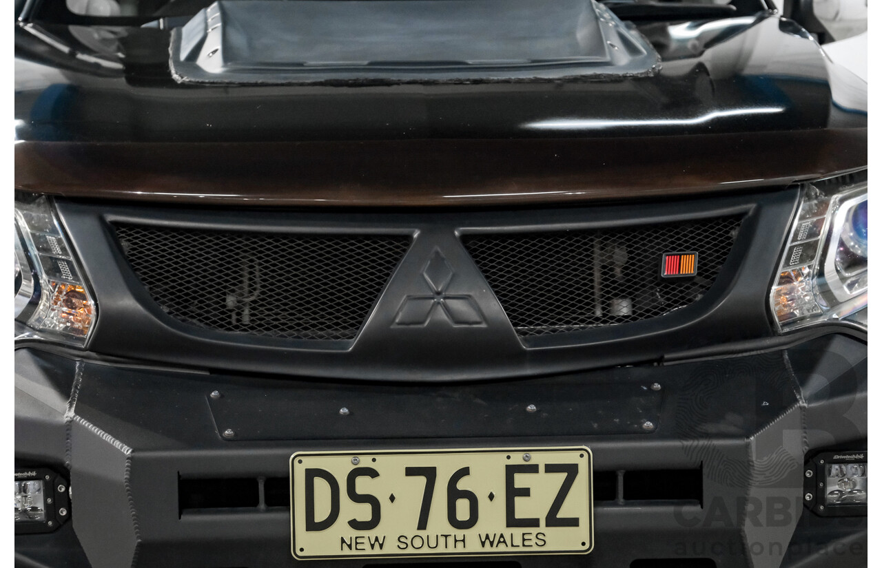 01/2018 Mitsubishi Triton GLS (4x4) MQ MY18 Dual Cab Utility Pyrenees Black Turbo Diesel 2.4L
