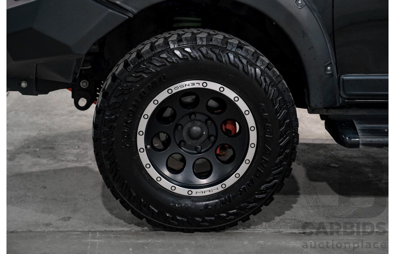 01/2018 Mitsubishi Triton GLS (4x4) MQ MY18 Dual Cab Utility Pyrenees Black Turbo Diesel 2.4L