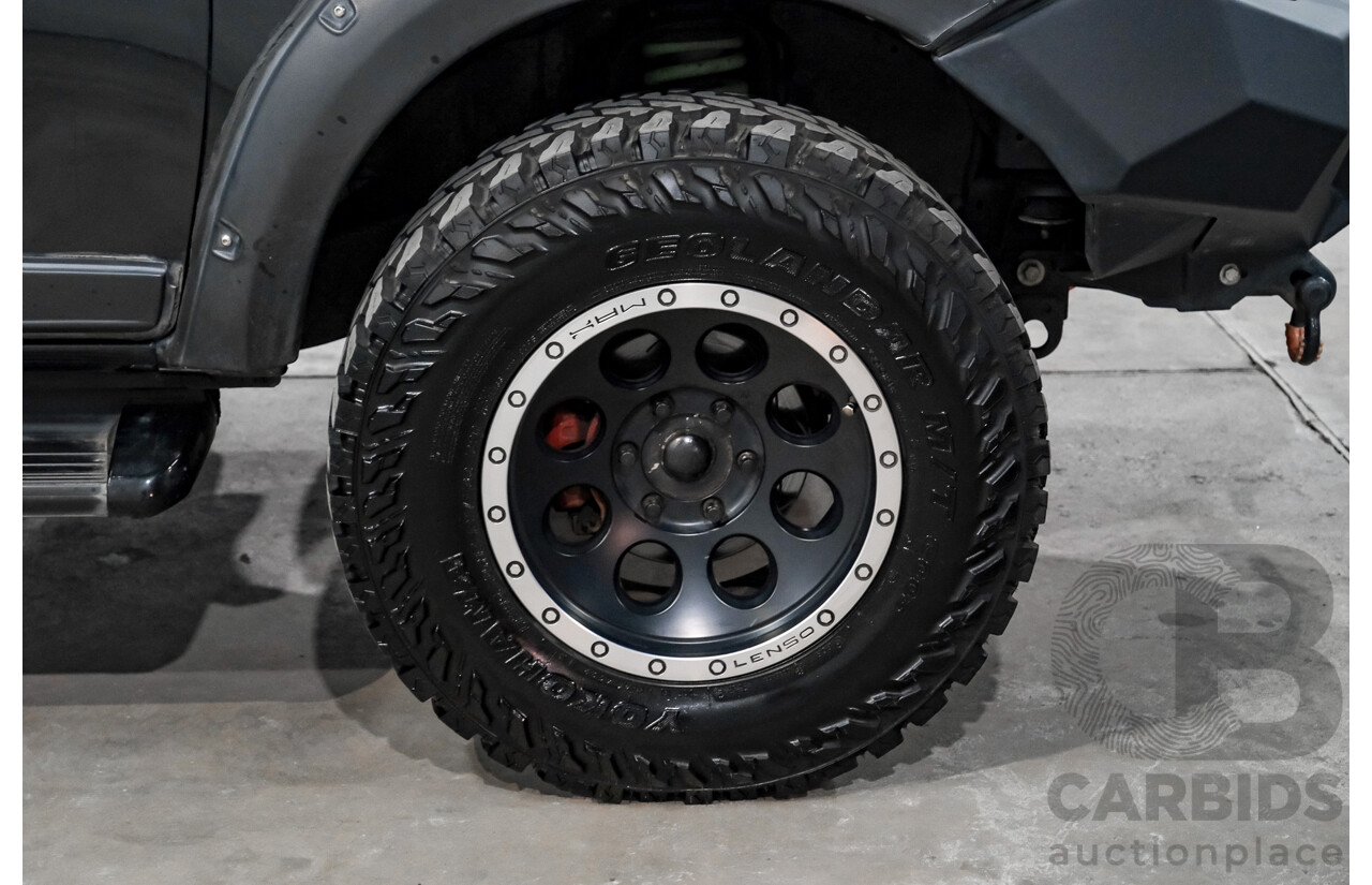 01/2018 Mitsubishi Triton GLS (4x4) MQ MY18 Dual Cab Utility Pyrenees Black Turbo Diesel 2.4L
