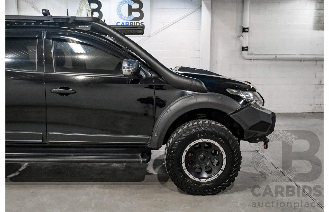 01/2018 Mitsubishi Triton GLS (4x4) MQ MY18 Dual Cab Utility Pyrenees Black Turbo Diesel 2.4L