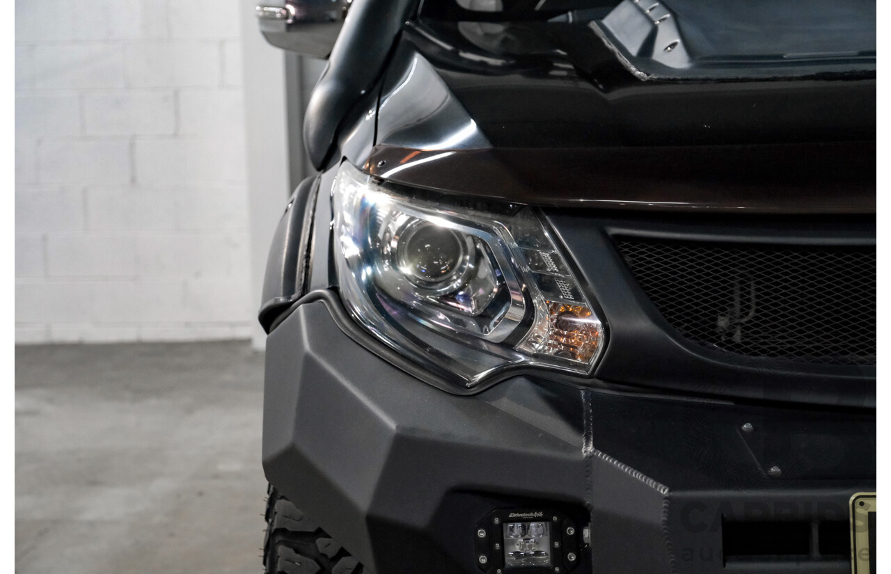 01/2018 Mitsubishi Triton GLS (4x4) MQ MY18 Dual Cab Utility Pyrenees Black Turbo Diesel 2.4L