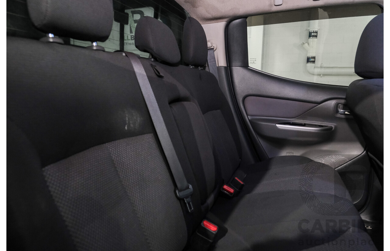 01/2018 Mitsubishi Triton GLS (4x4) MQ MY18 Dual Cab Utility Pyrenees Black Turbo Diesel 2.4L
