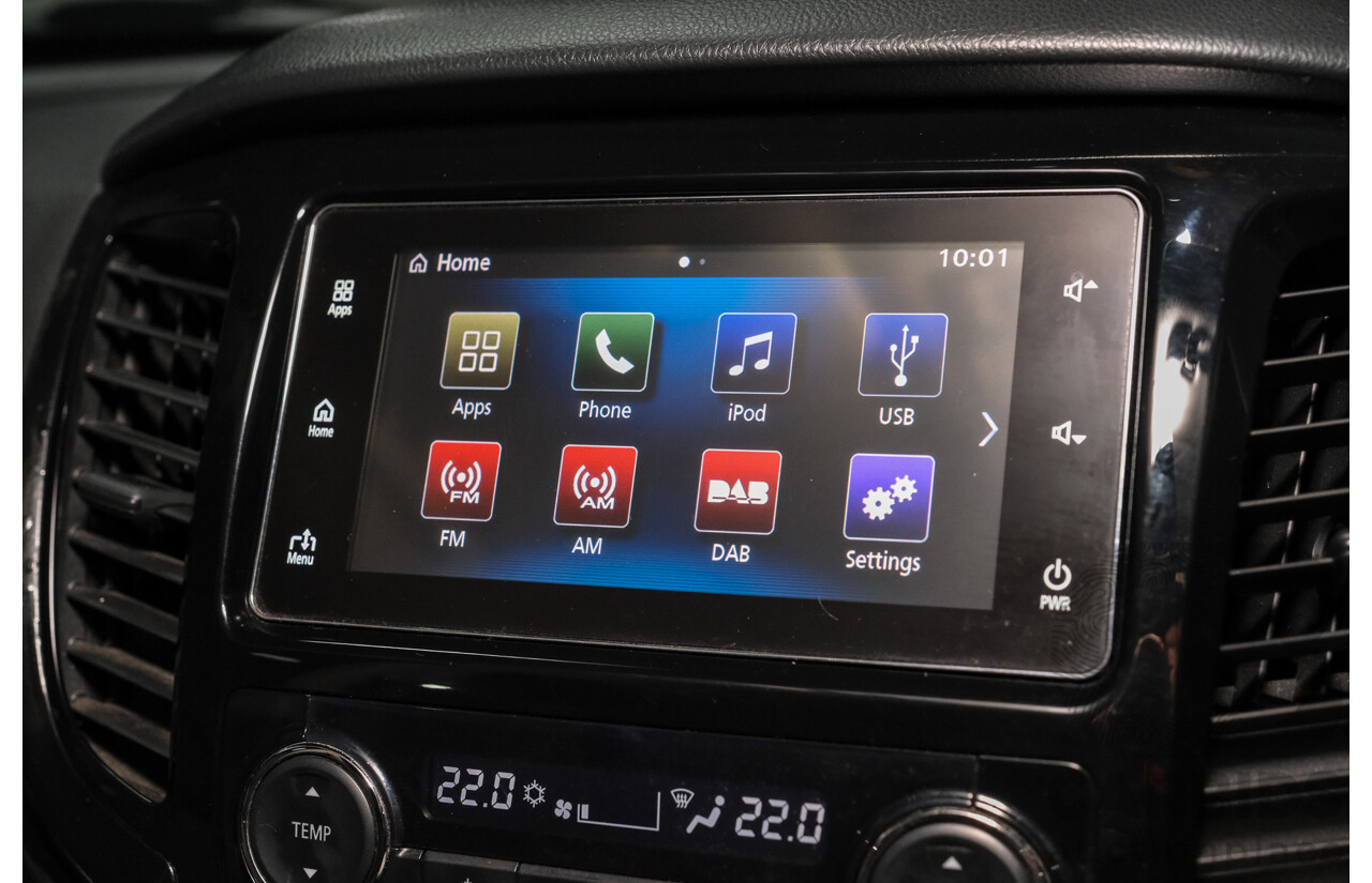01/2018 Mitsubishi Triton GLS (4x4) MQ MY18 Dual Cab Utility Pyrenees Black Turbo Diesel 2.4L